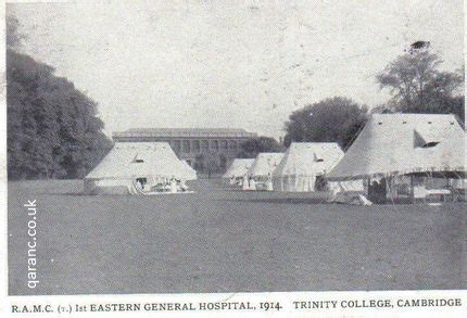 1st Eastern General Hospital at Trinity College, 1914