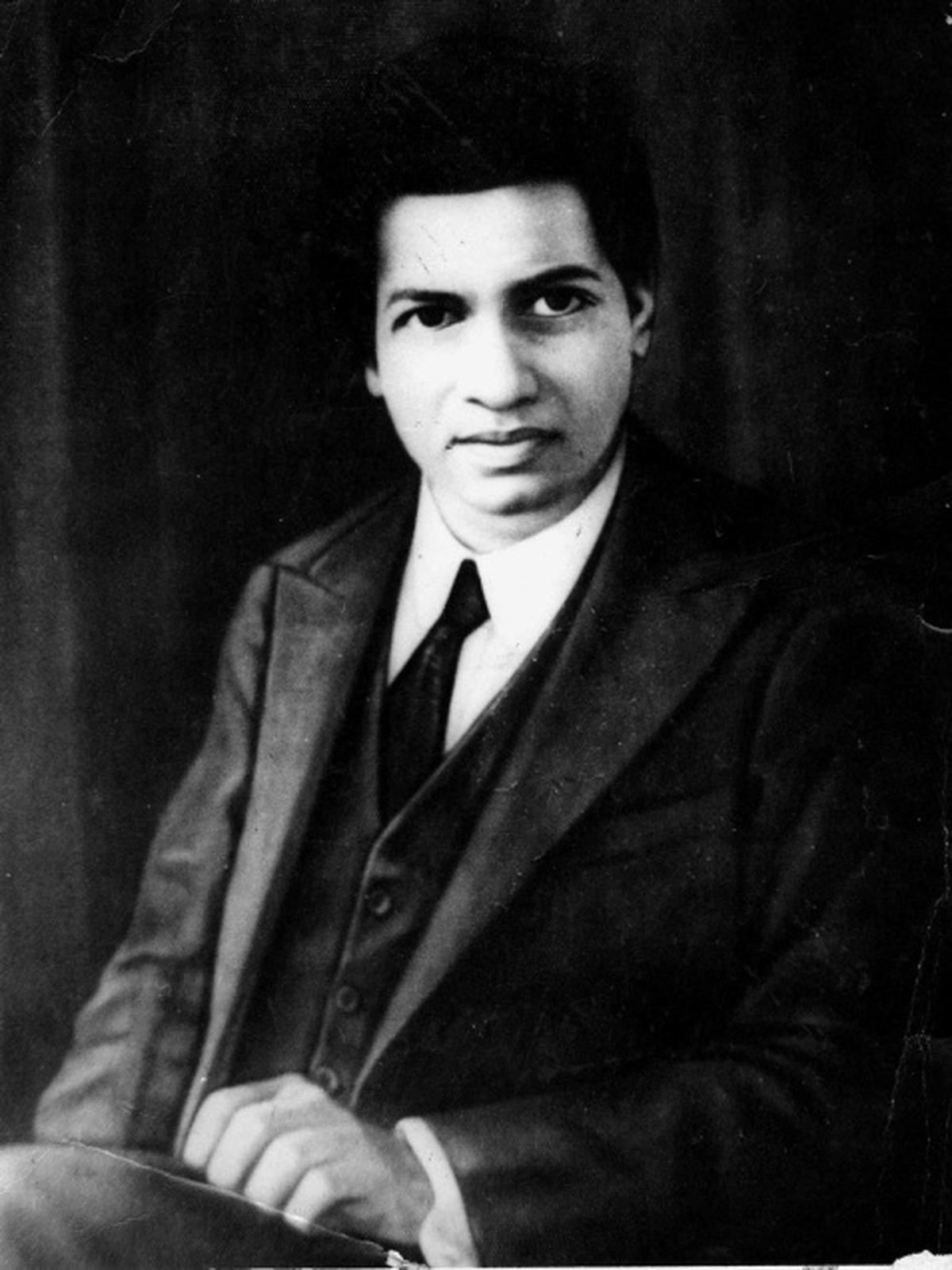 Srinivasa Ramanujan portrait photograph