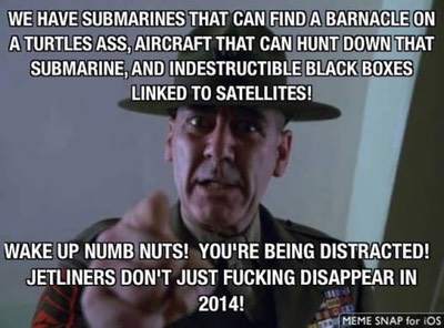 R. Lee sez - jets don't just F*ucking disappear in 2014!