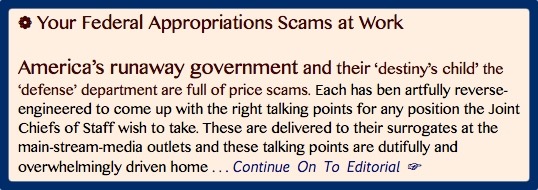 Your Federal Appropriations Scame At Work